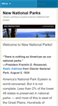 Mobile Screenshot of newnationalparks.org