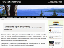Tablet Screenshot of newnationalparks.org